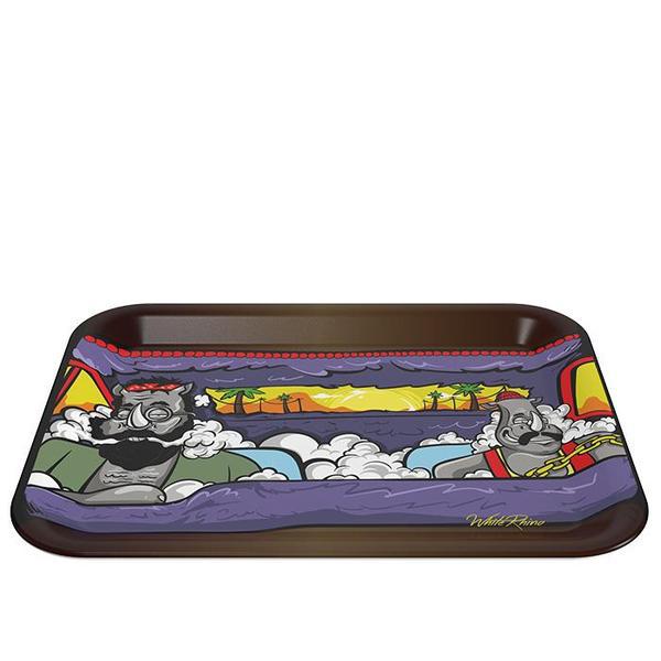 White Rhino 11.5"x 9" Biodegradable Tray - Smoking Buddies